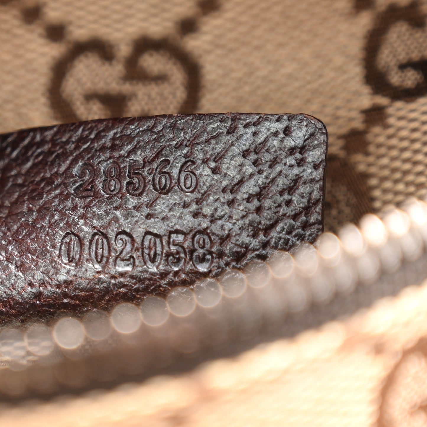 GG Monogram Double Pocket Belt Bag Dark Brown