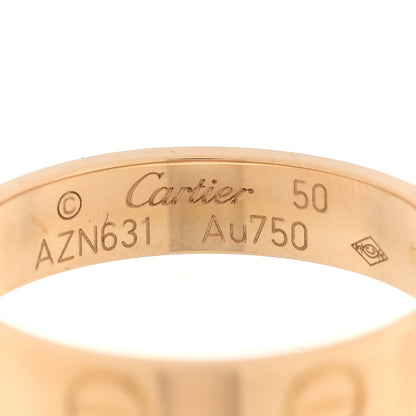 Cartier 18K Yellow Gold 3.5mm LOVE Wedding Band Ring 50 5.25 4 of 5