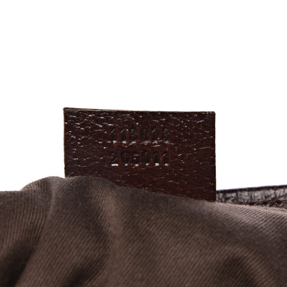 Gucci GG Supreme Monogram Medium Flat Messenger Bag Dark Brown 7 of 15