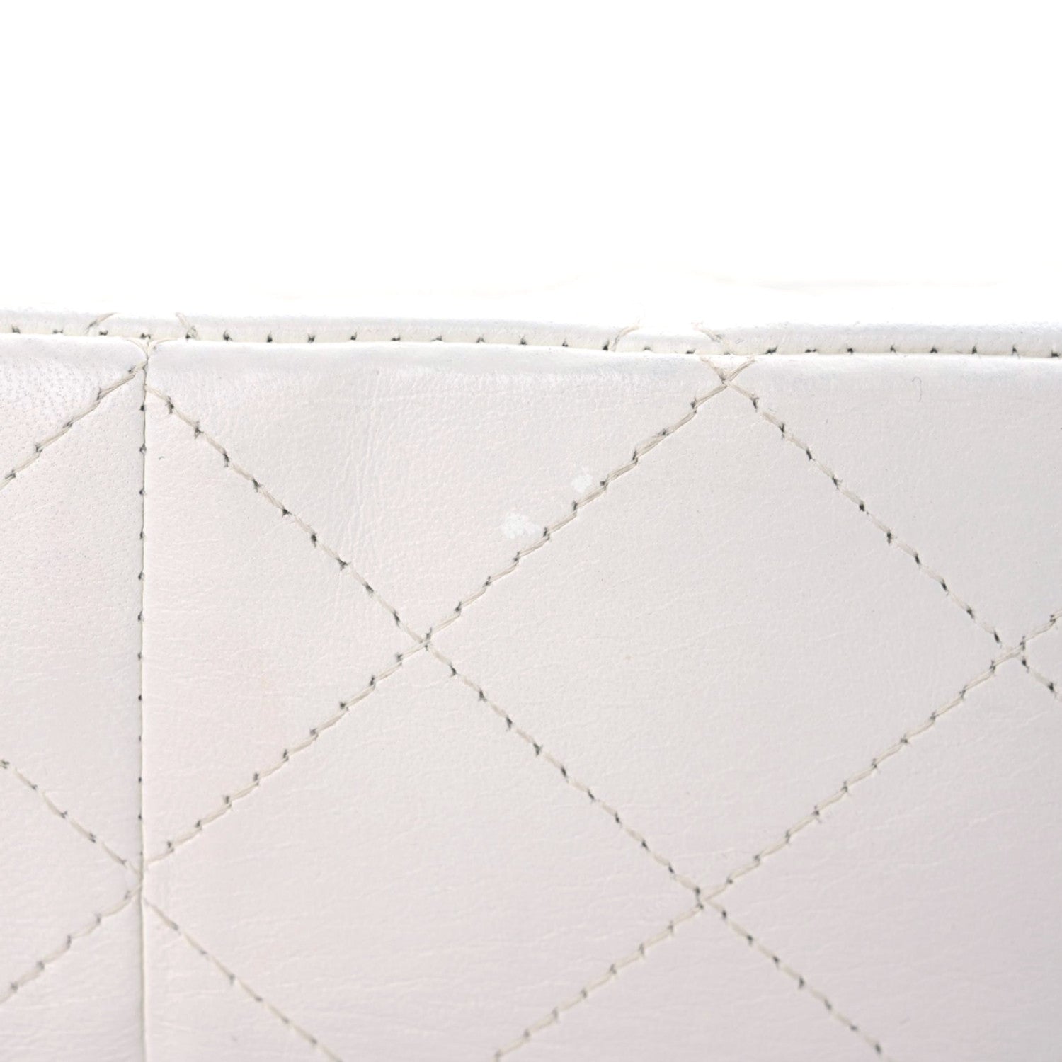 Chanel Lambskin Quilted Jumbo Single Flap White 8 of 24