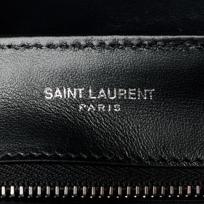 Saint Laurent Calfskin Y Quilted Monogram Toy Loulou Crossbody Bag Black 6 of 11