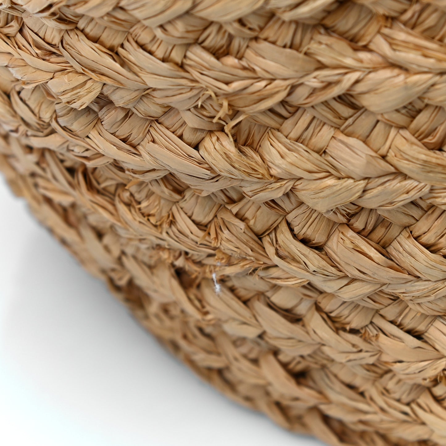 Raffia Calfskin Medium Panier Tote