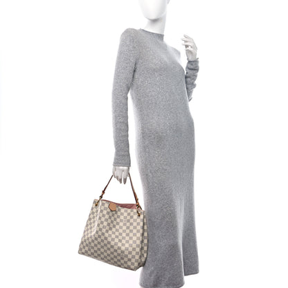 Louis Vuitton Damier Azur Graceful PM Rose Ballerine 2 of 8