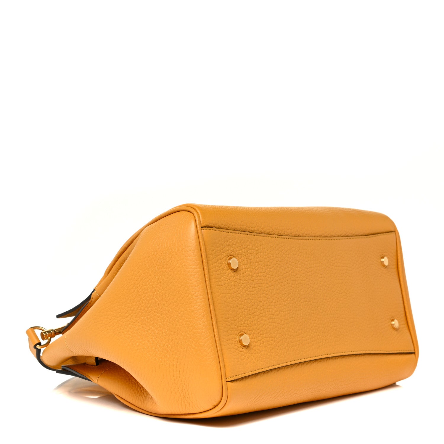 Mulberry Heavy Grain Calfskin Small Belted Bayswater Tote Deep Amber 4 of 14