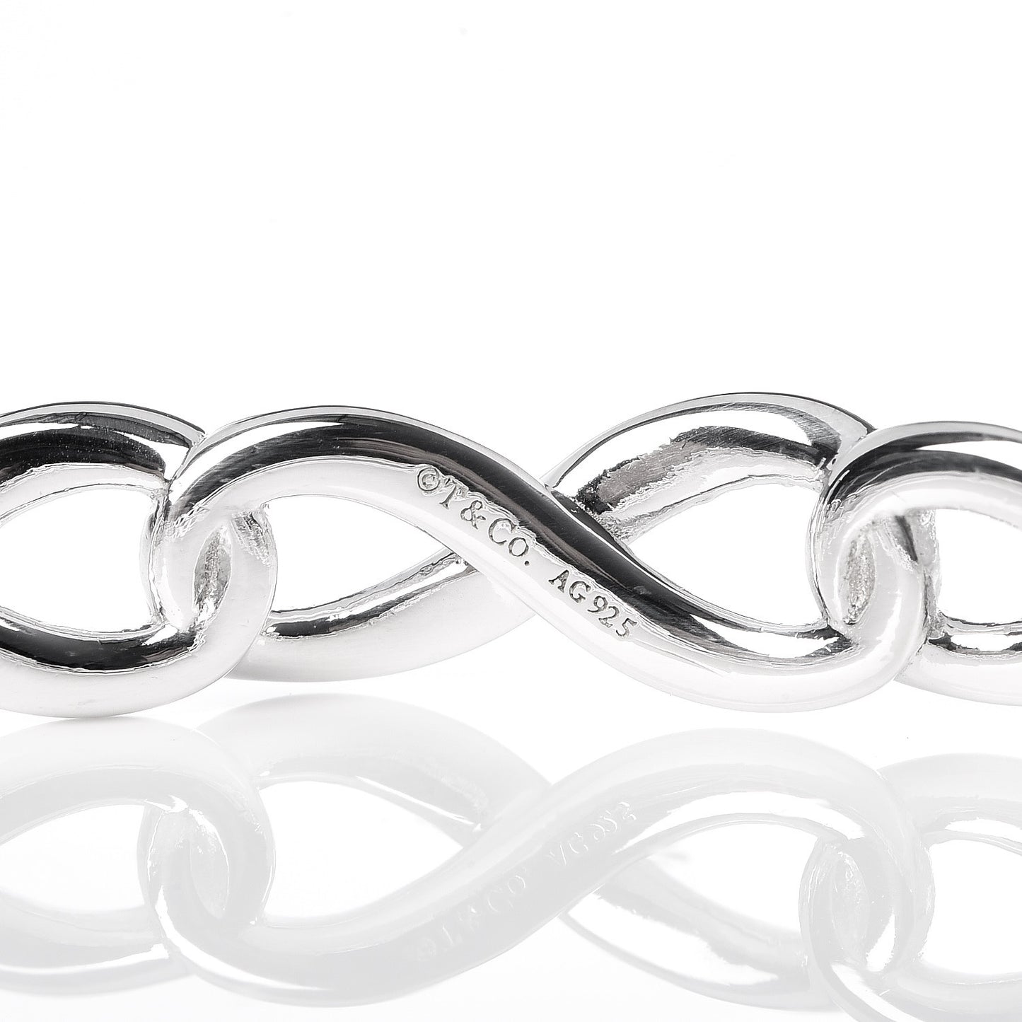Sterling Silver Infinity Bangle Bracelet