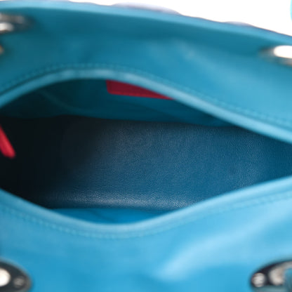 Christian Dior Lambskin Cannage Medium Tri-Color Lady Dior Sapphire Fuchsia Turquoise 5 of 10