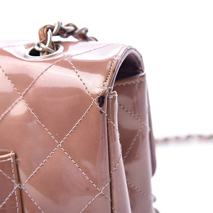 Chanel Patent Quilted Medium Single Flap Beige 23 of 24