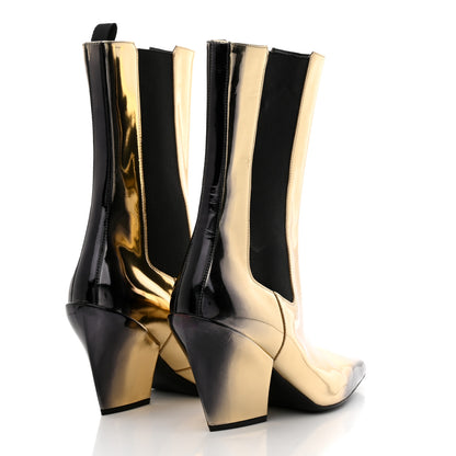 Prada Spazzolato Chelsea Cowboy 75mm Boots 38.5 Platino 4 of 8