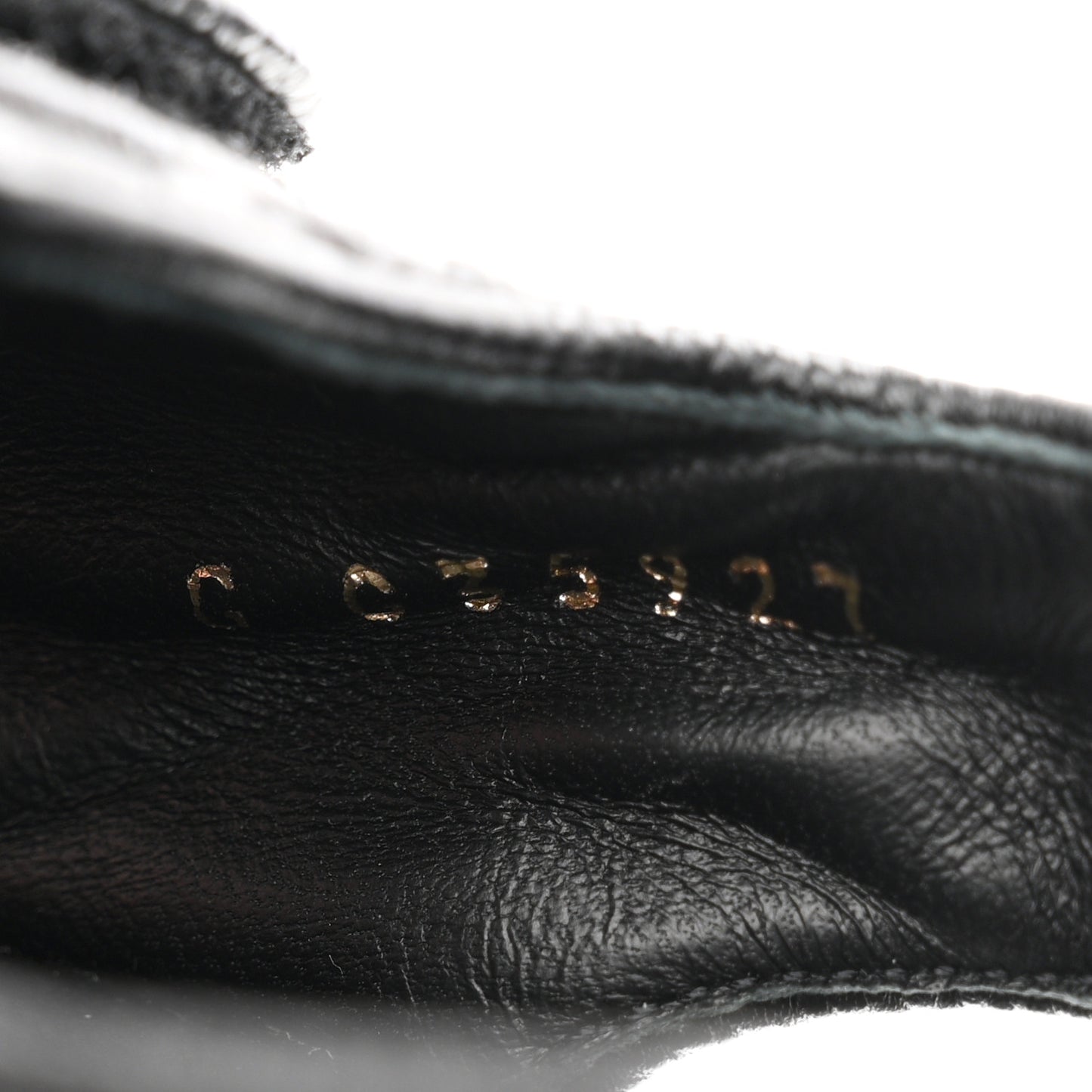 Grained Calfskin Velcro Dad Sandals 35 Black