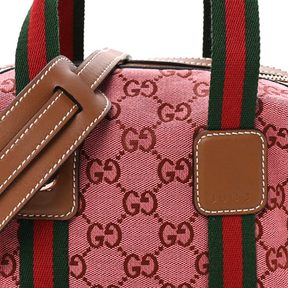 Gucci GG Supreme Web Mini GG Top Handle Bag Pink Beige 8 of 10