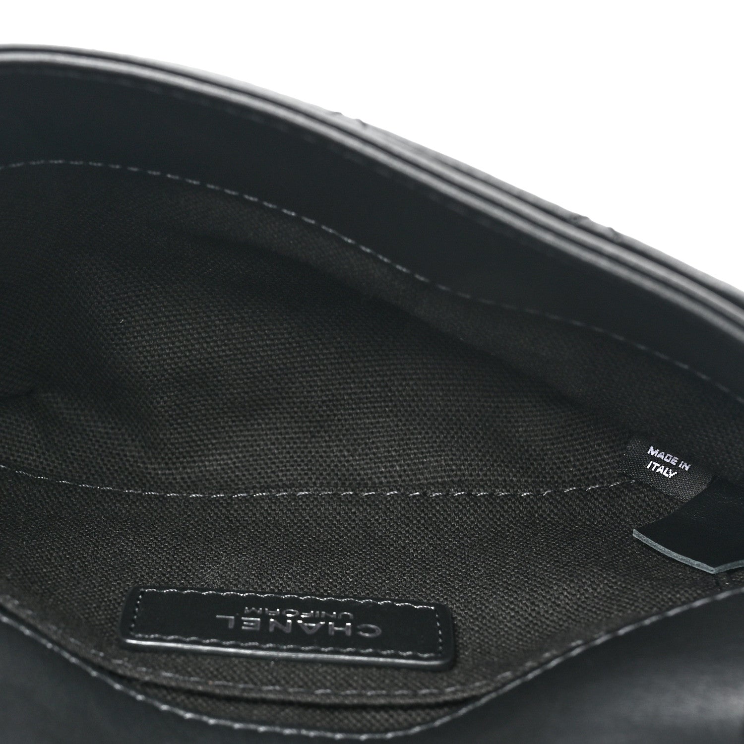 Chanel Calfskin Quilted CC Uniform Flap Belt Bag Black 6 of 10