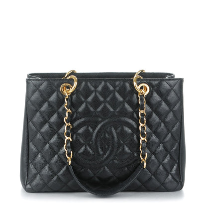 Chanel Caviar Quilted Grand Shopping Tote GST Black 1 of 7