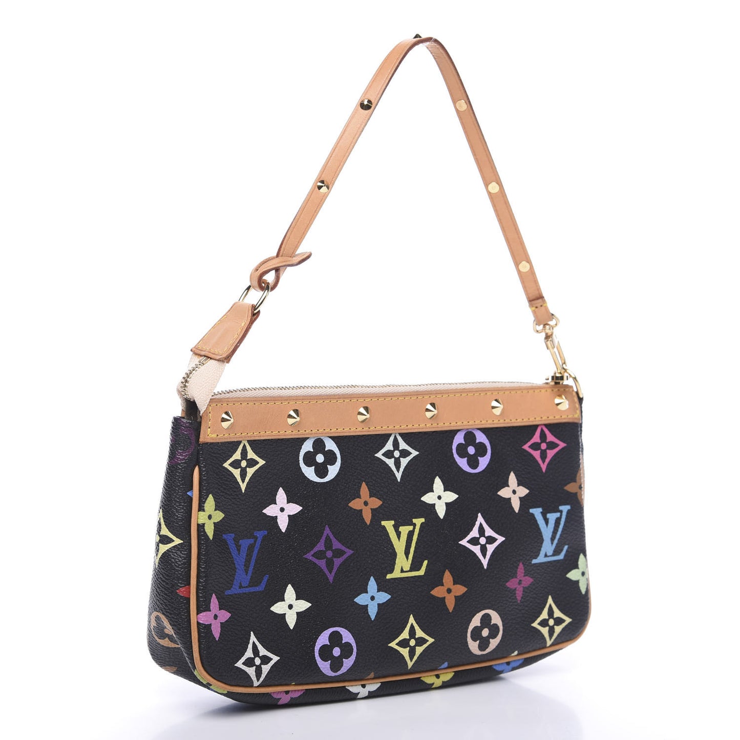 Monogram Multicolor Pochette Accessories Black