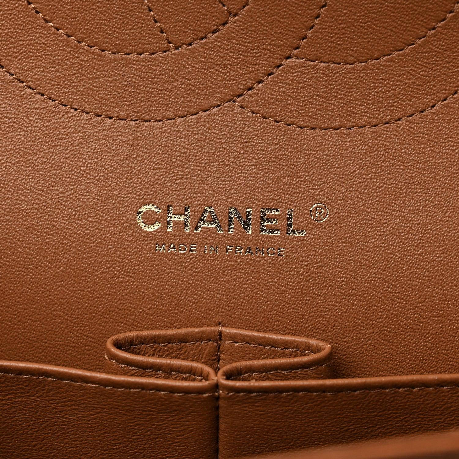 Chanel Lambskin Quilted Jumbo Double Flap Brown 6 of 9
