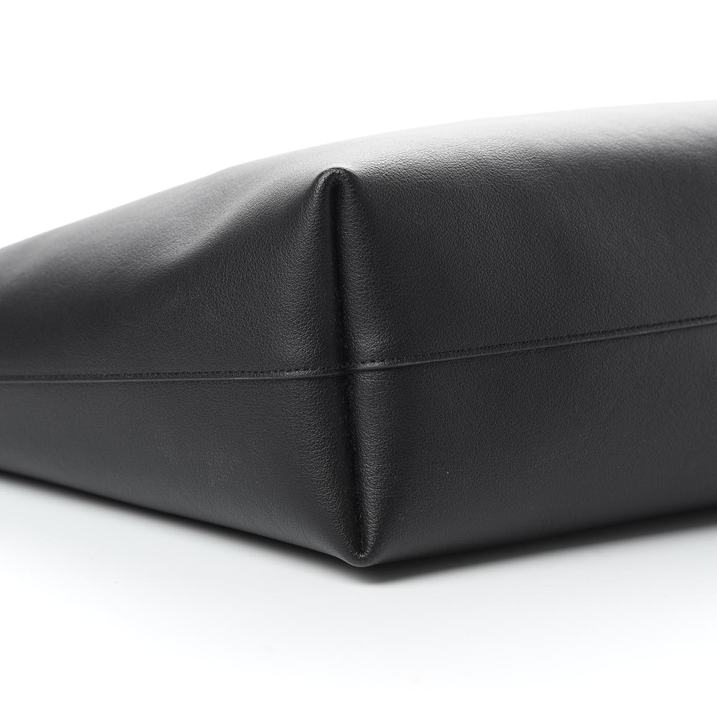 Calfskin Large Shopping Tote Black