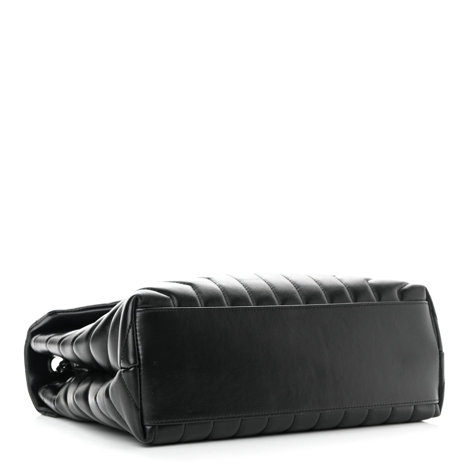 Saint Laurent Calfskin Y Quilted Monogram Monochrome Medium Loulou Chain Satchel Black 4 of 10