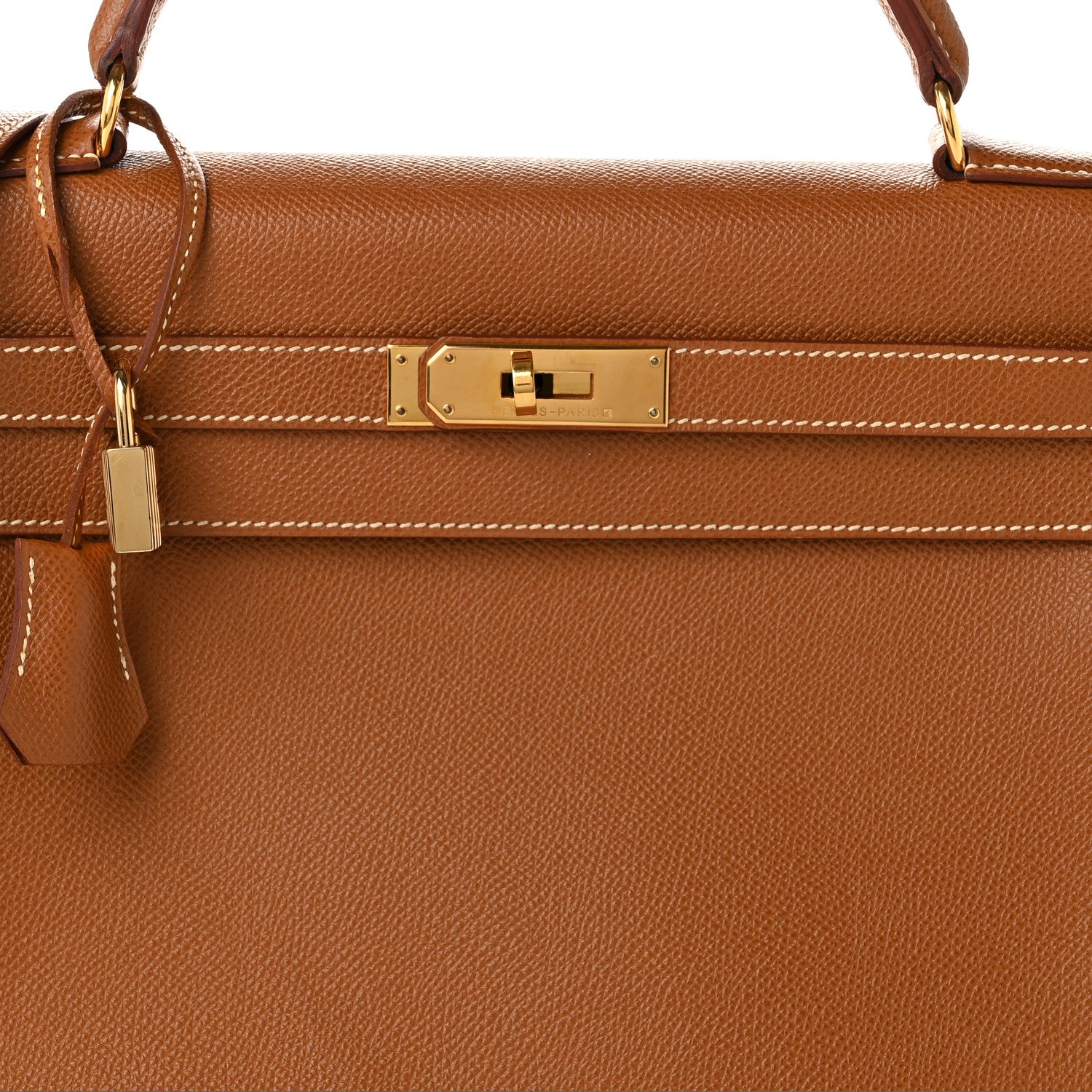 Hermes Courchevel Kelly Retourne 32 Gold 8 of 12