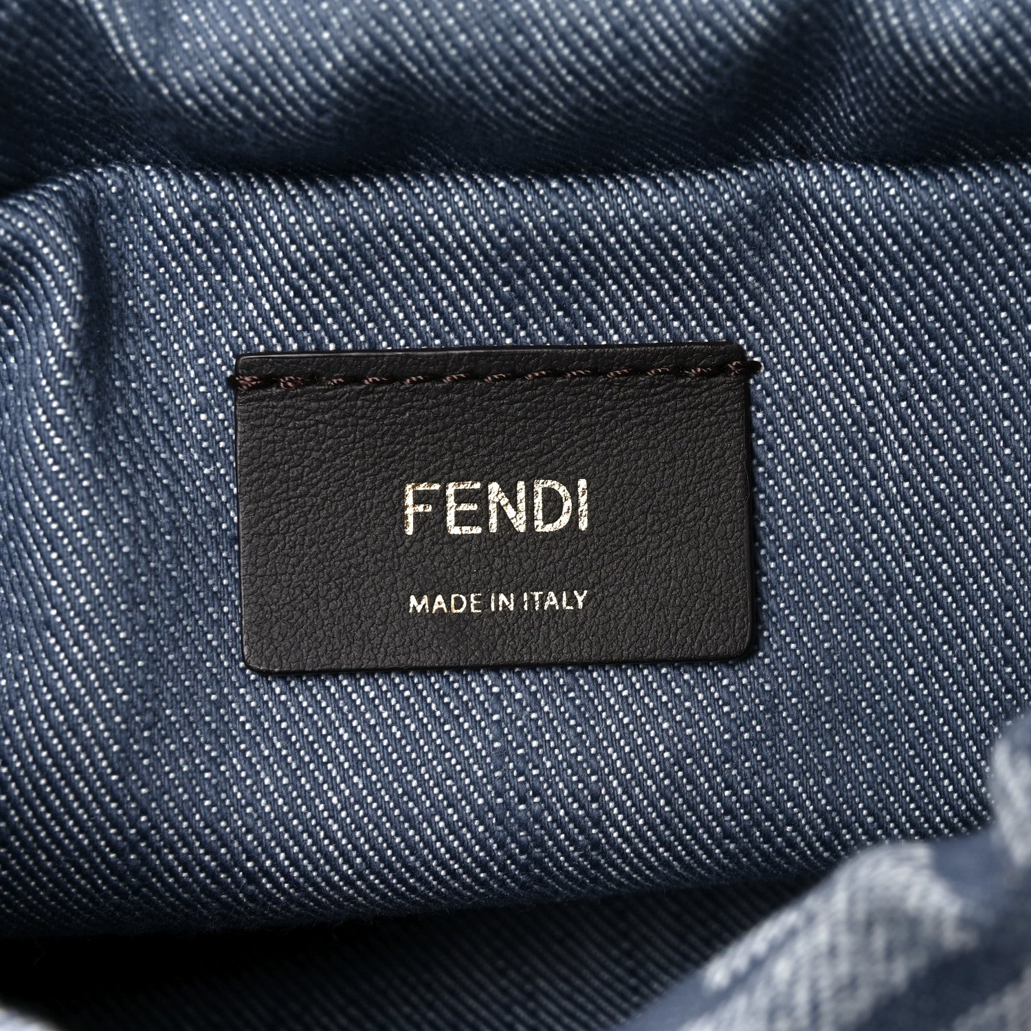 Fendi Denim Small Mamma Baguette Blue 6 of 11