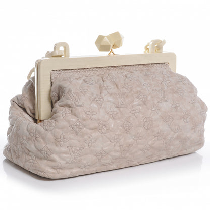 Louis Vuitton Lambskin Olympe Nimbus Cirrus Ecru 3 of 7