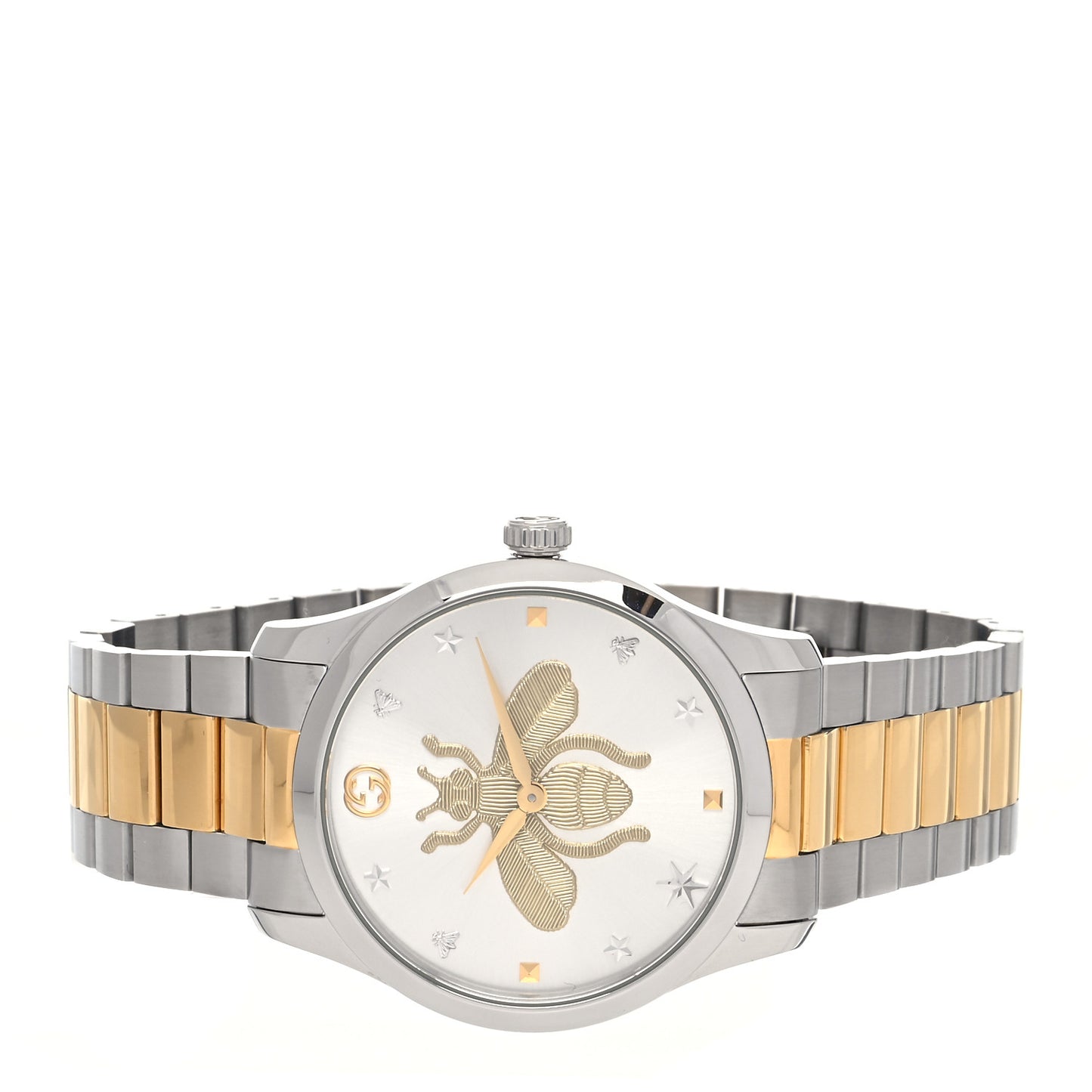 Stainless Steel 38mm G-Timeless Two Tone Bee Quartz Watch
