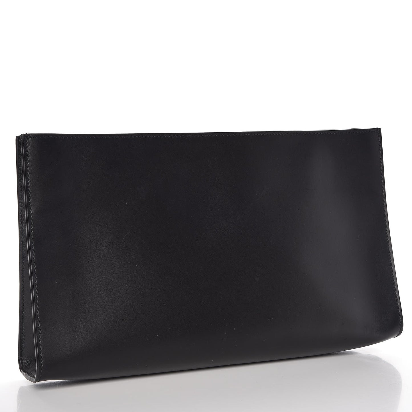 Calfskin Embossed XL Clutch Black