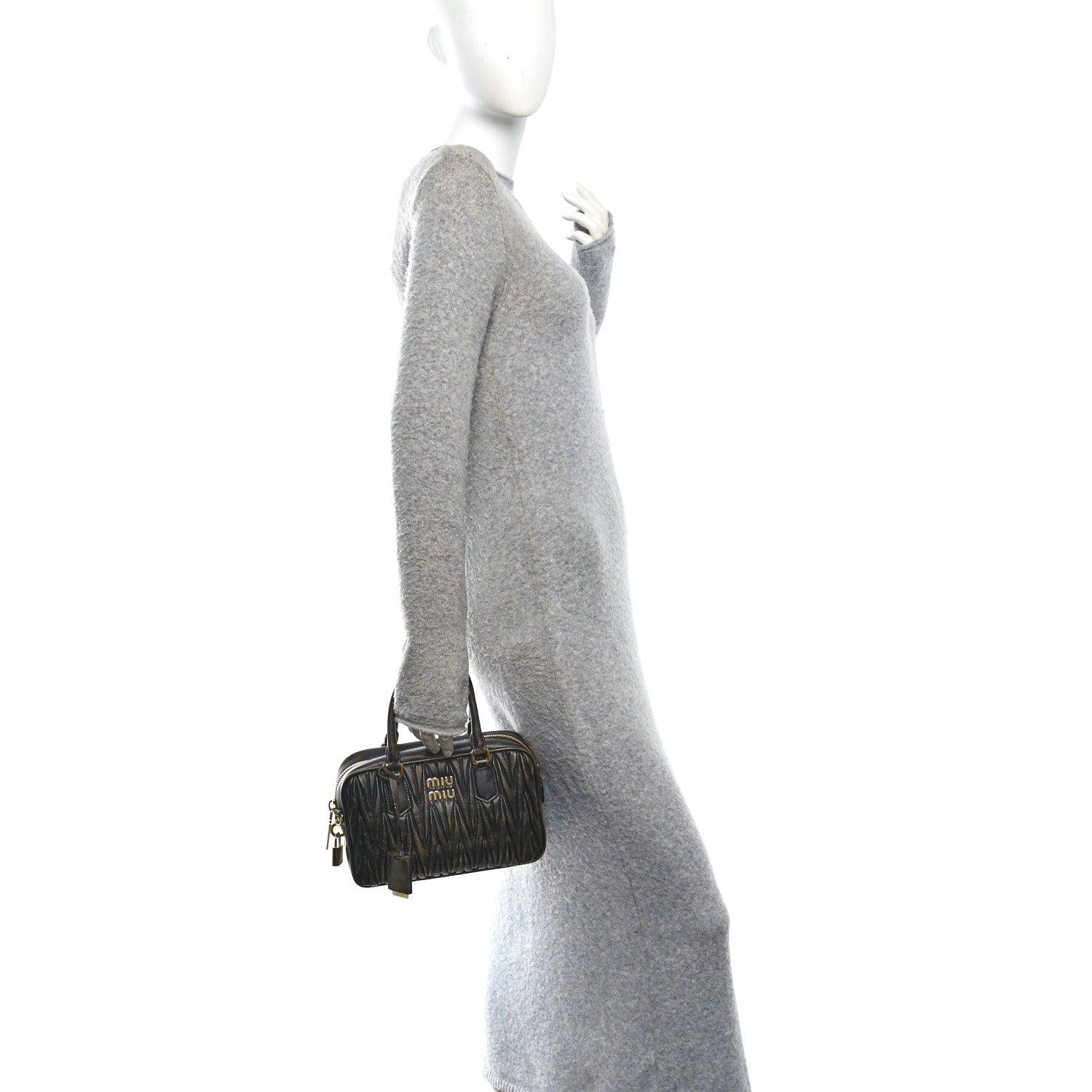 Miu Miu Nappa Matelasse Arcadie Top Handle Bag Sabbia Caffe 2 of 13