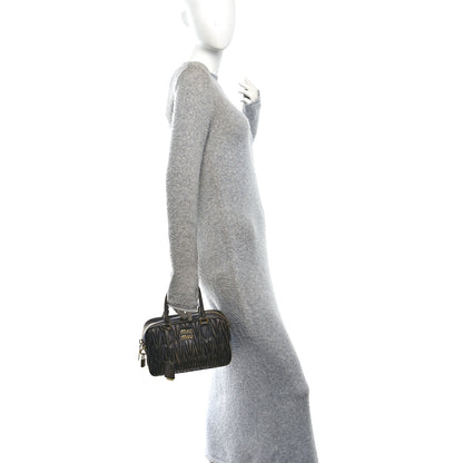 Miu Miu Nappa Matelasse Arcadie Top Handle Bag Sabbia Caffe 2 of 13