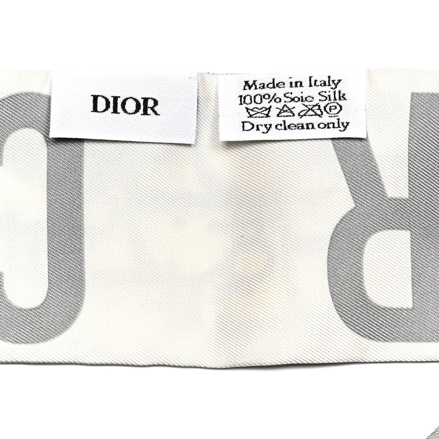 Silk Oblique Mitzah Scarf Grey