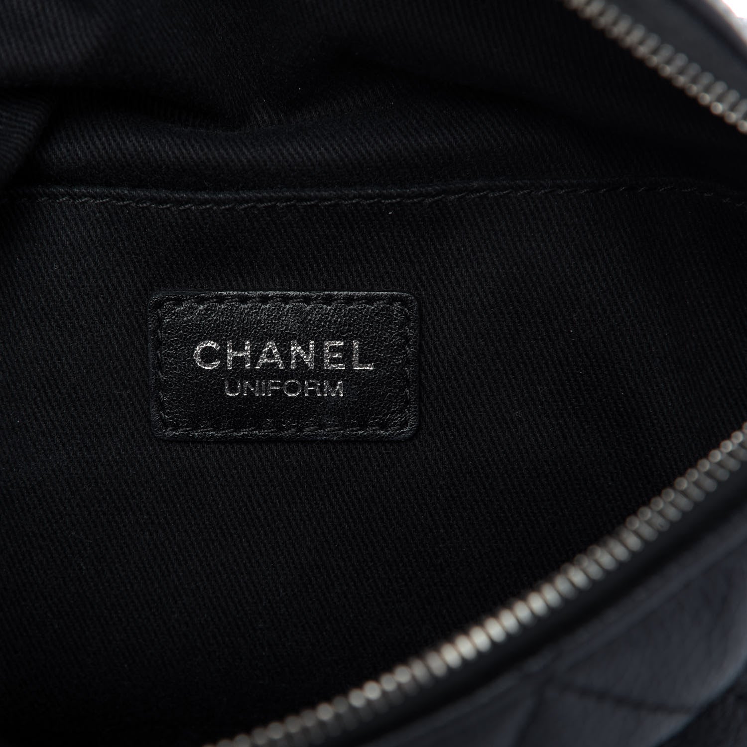 Chanel Grained Calfskin Quilted Waist Belt Bag Black 8 of 10