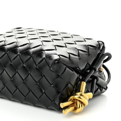 Bottega Veneta Nappa Intrecciato Metallic Knot Mini Loop Camera Bag Black 8 of 8