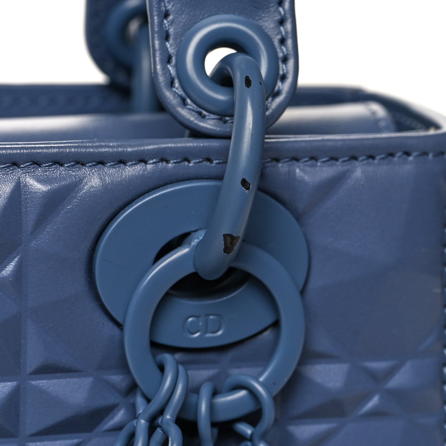 Calfskin Cannage Diamond Small My ABCDior Blue
