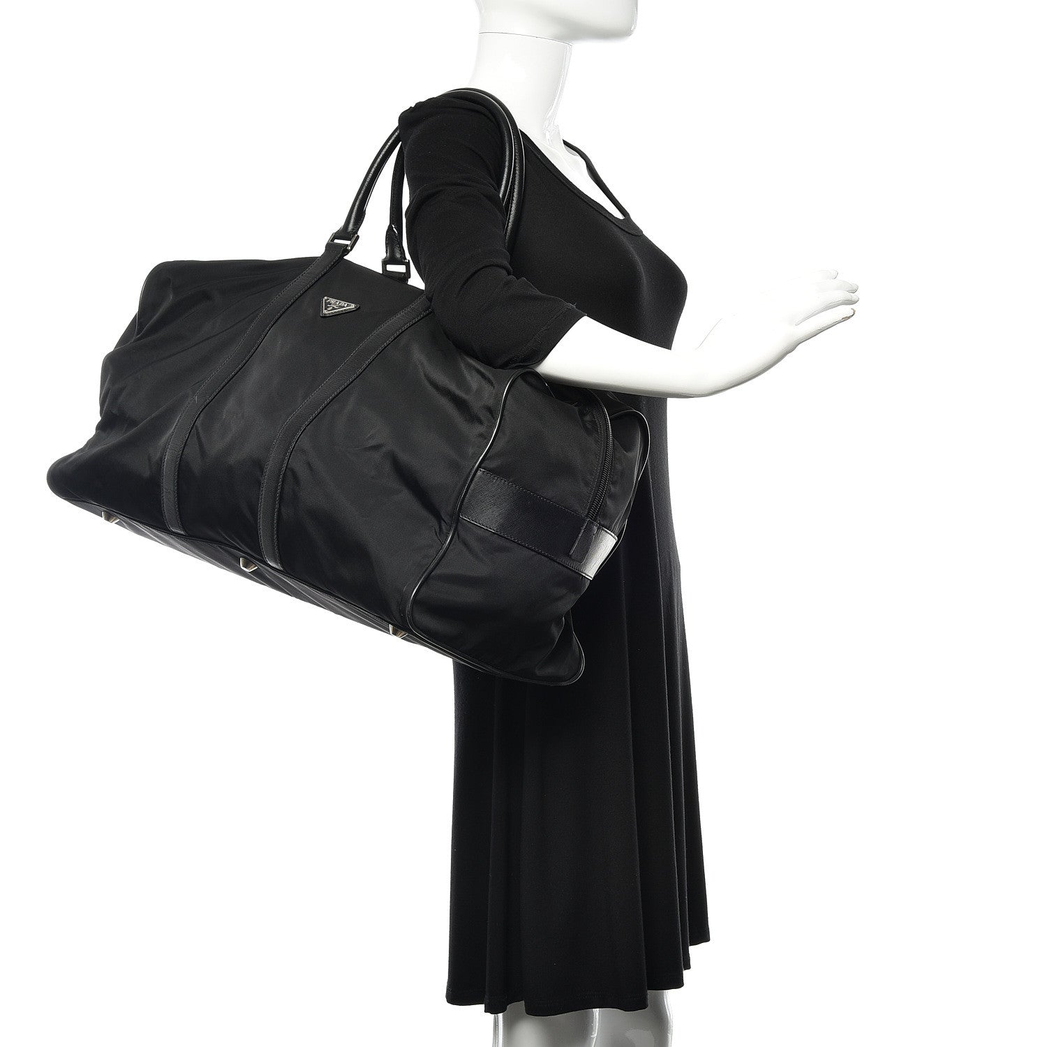 Prada Nylon Viaggio Duffle Black 2 of 14