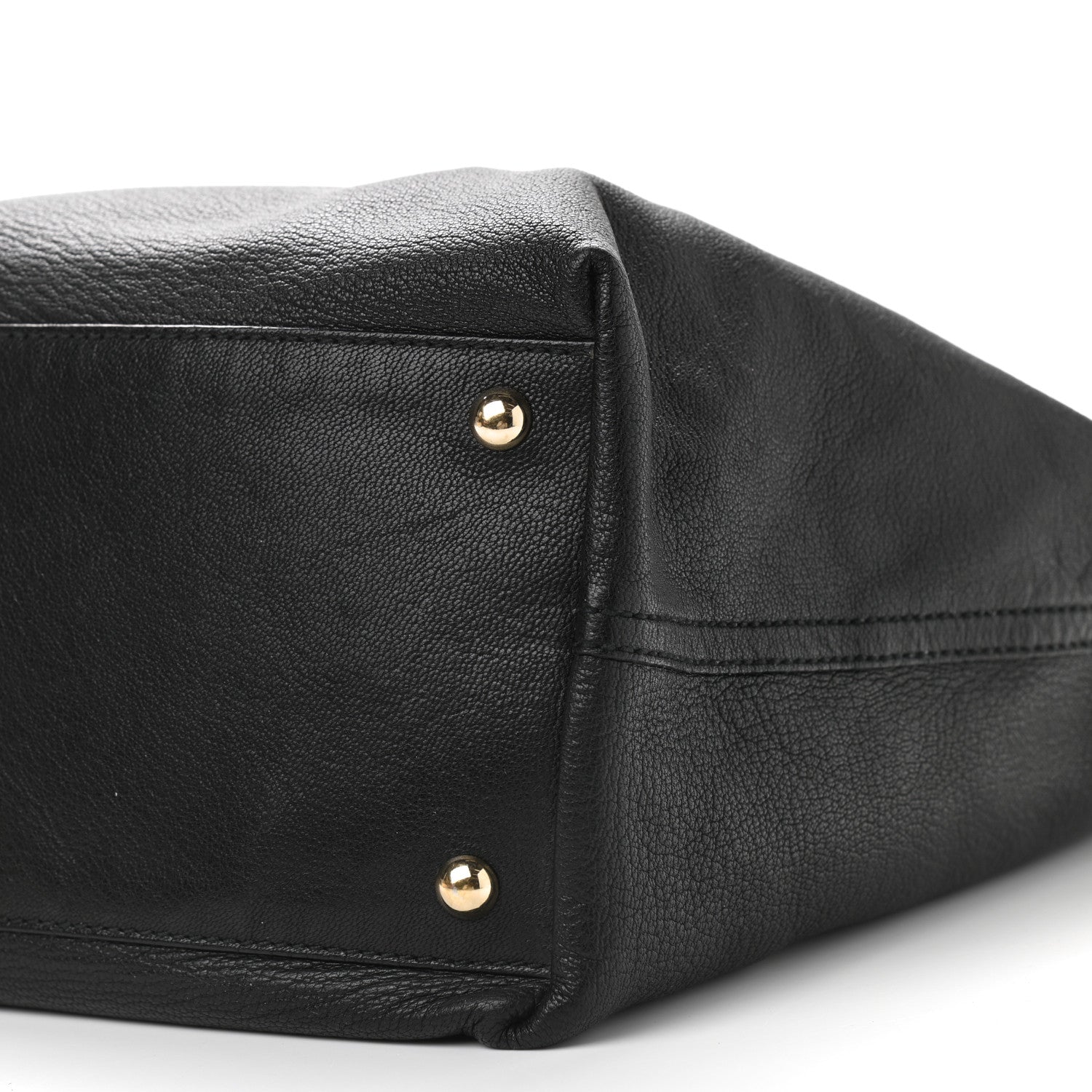 Saint Laurent Calfskin Reversible Double Sac Y Tote Gold Brown 9 of 13
