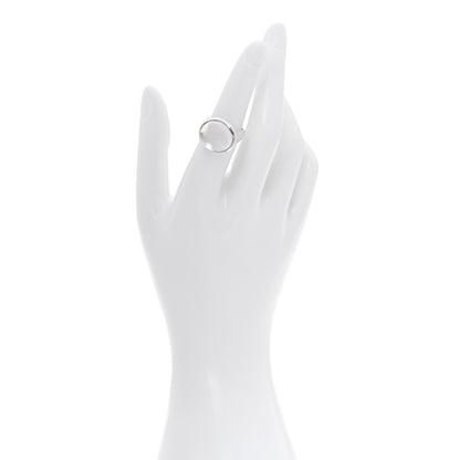 Tiffany Sterling SIlver Crystal Elsa Peretti Cabochon Ring 52 6 2 of 6