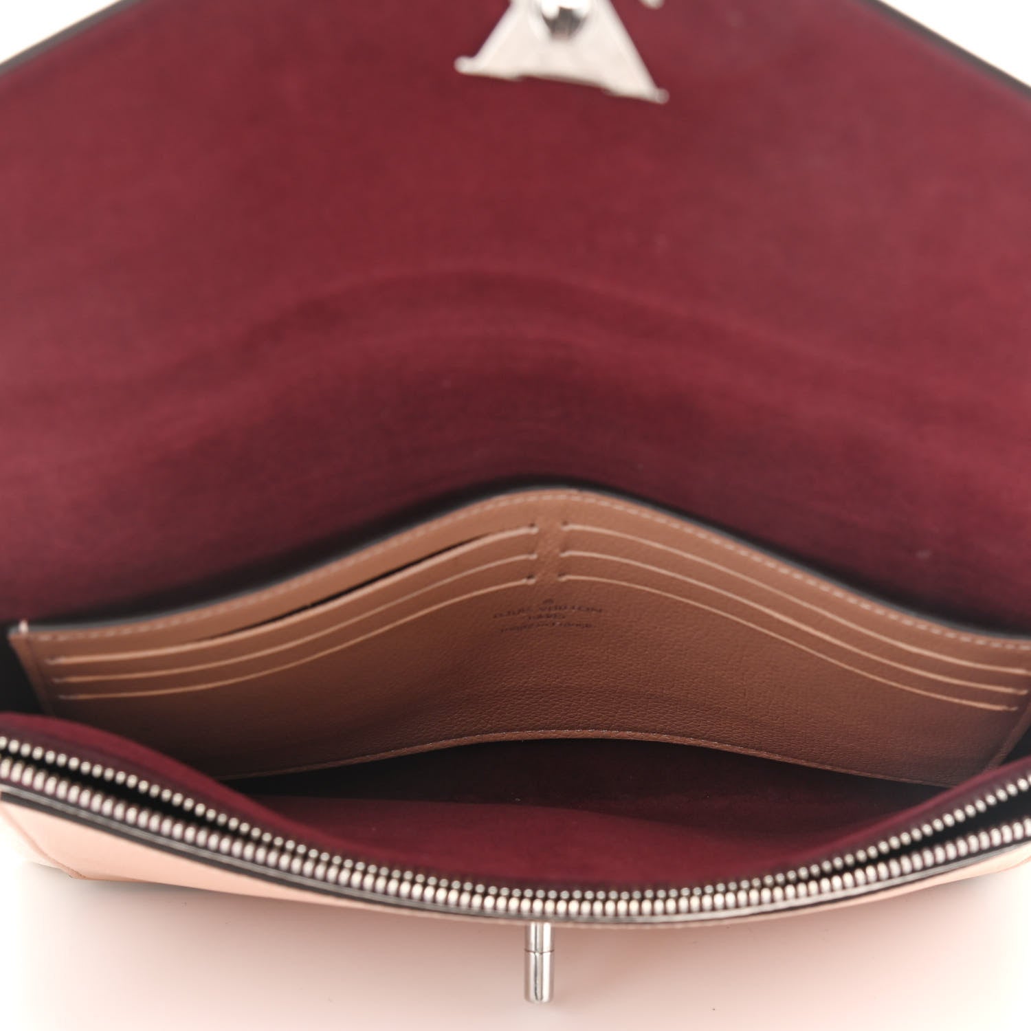 Louis Vuitton Soft Calfskin My Lockme Pochette Rose Silk Quartz 5 of 13