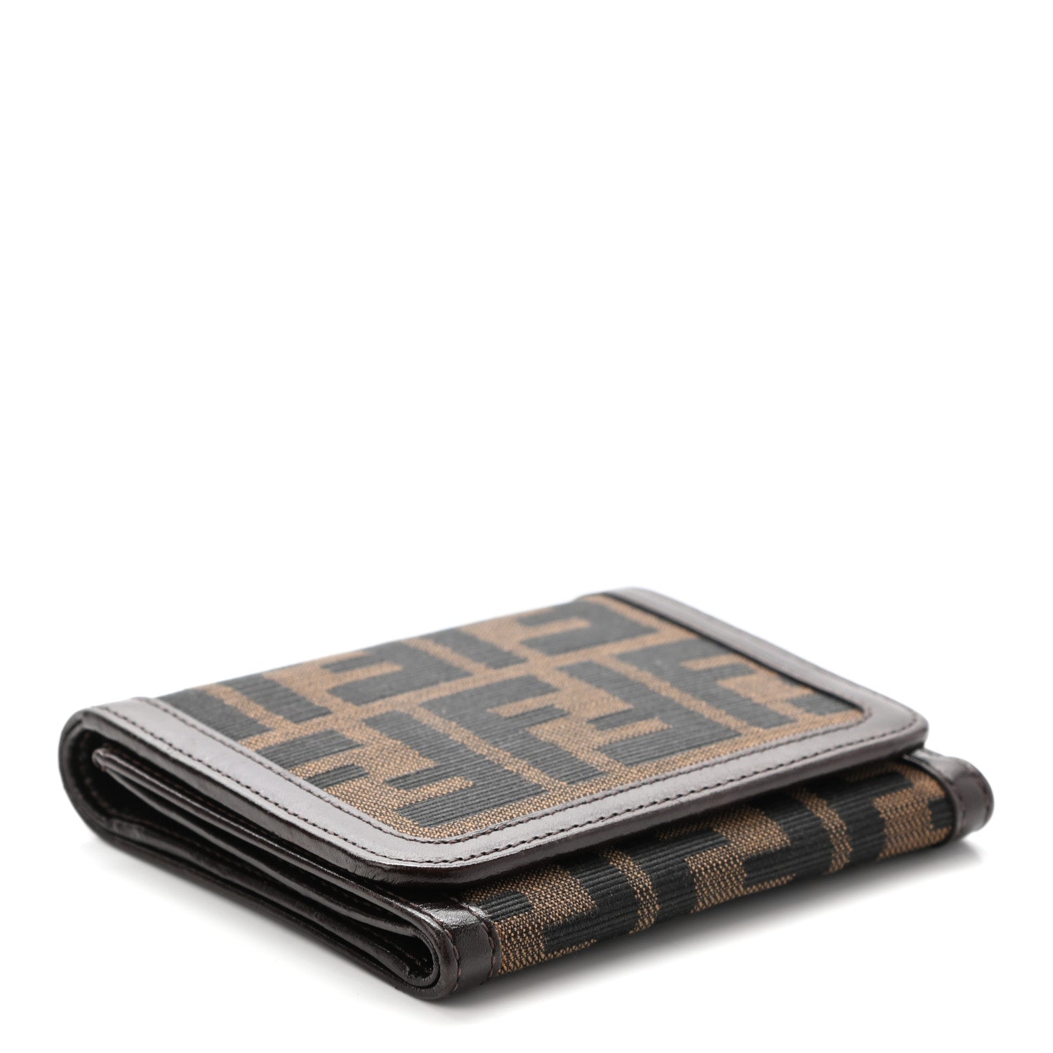 Fendi Zucca Compact Wallet Tobacco 4 of 9