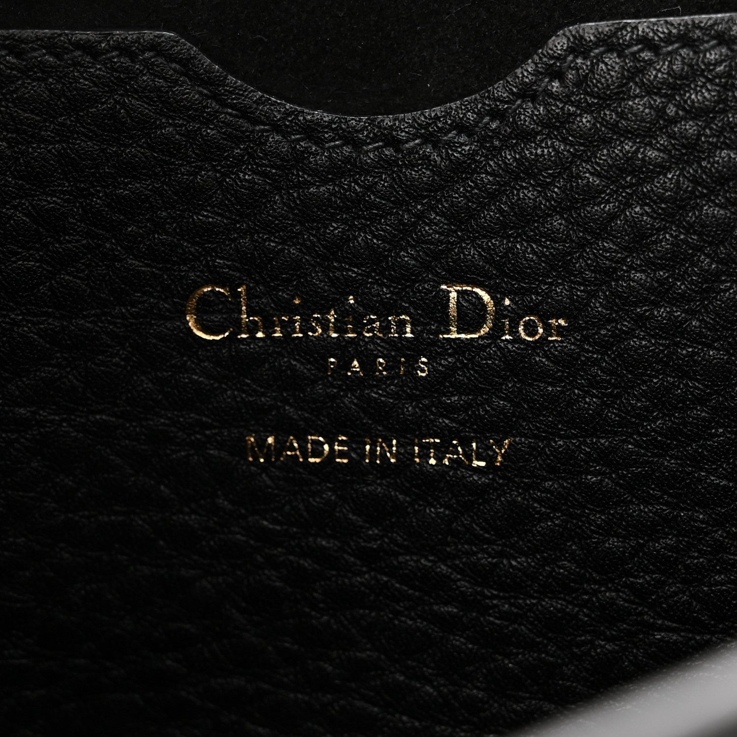 Christian Dior Grained Calfskin Large Bobby Flap Black 6 of 10