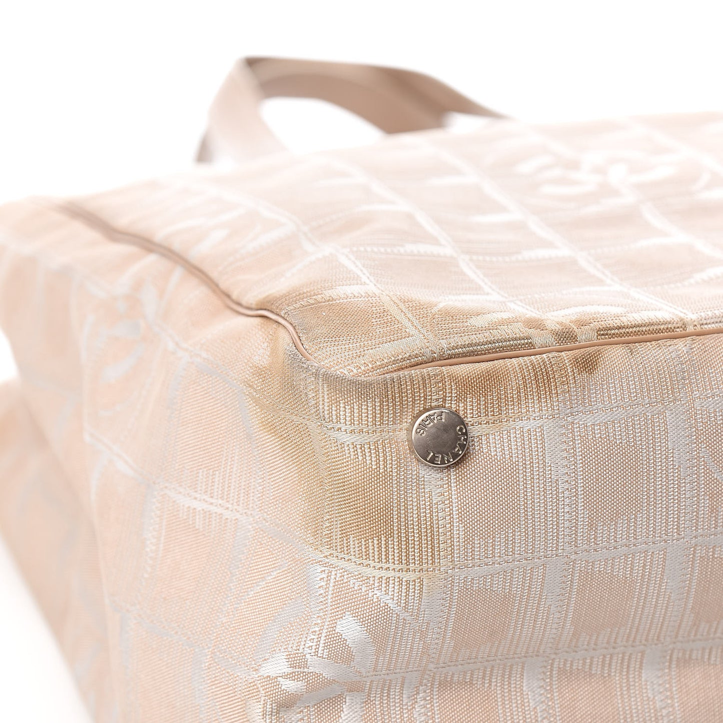Nylon Medium Travel Tote Beige