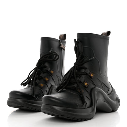 Louis Vuitton Mat Rubber Monogram LV Archlight Sneaker Boots 36 Black 3 of 9