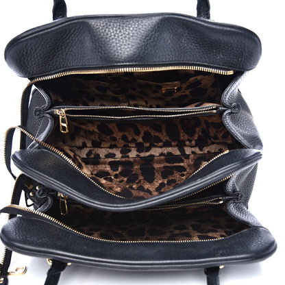 Dolce & Gabbana Grained Deerskin Double Zip Black 4 of 12