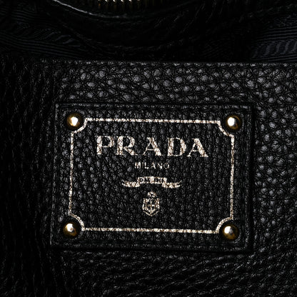 Prada Vitello Daino Shopping Tote Black 7 of 10