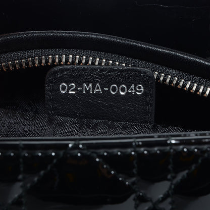Christian Dior Patent Cannage Medium Lady Dior Black 6 of 9