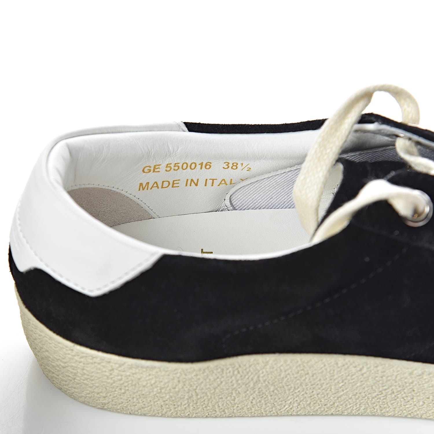 Saint Laurent Distressed Suede Womens Court Classic Sneakers 38.5 Black 8 of 10