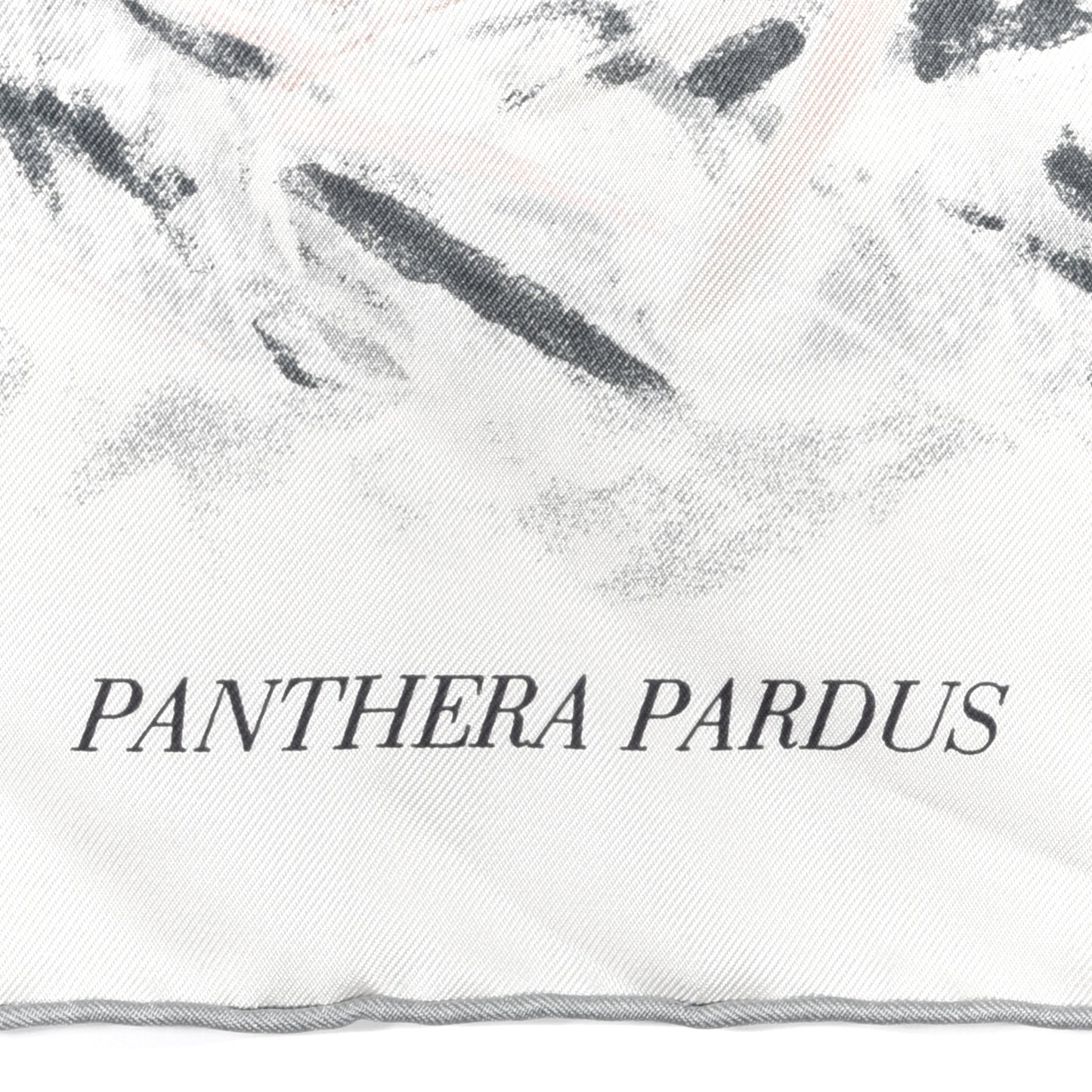 Silk Panthera Pardus Scarf 140 Gris Chine Rose Ardoise