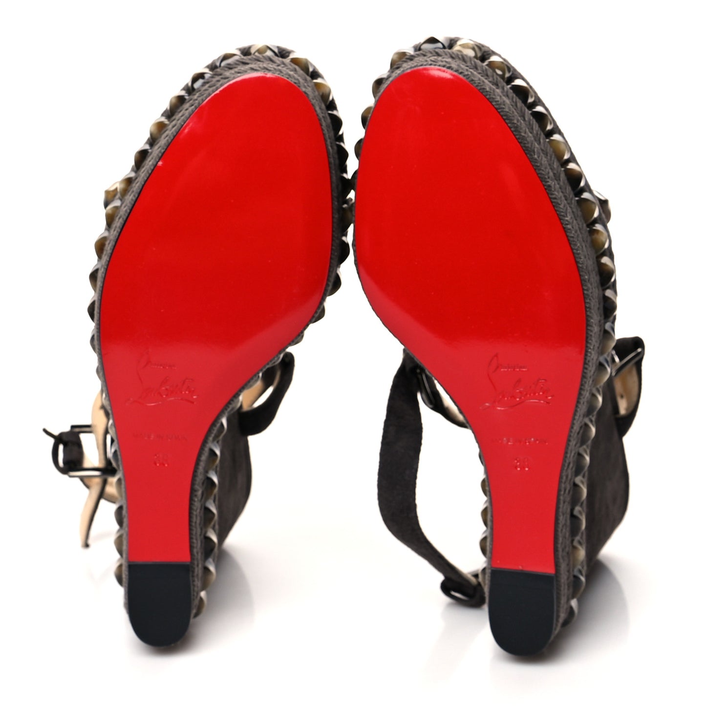 Veau Velours Cataclou 120 Wedge Sandals 38 Sand