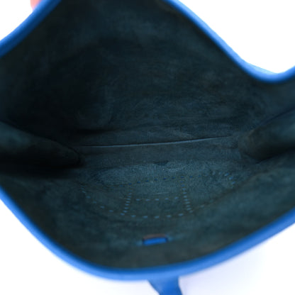 Hermes Taurillon Clemence Evelyne III PM Bleu Hydra 5 of 11