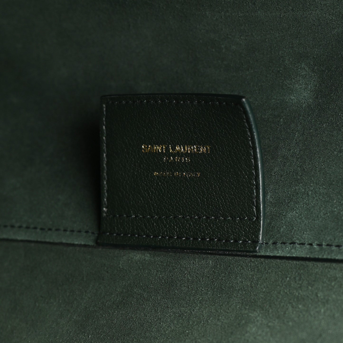 Calfskin Large Shopping Tote Dark Green