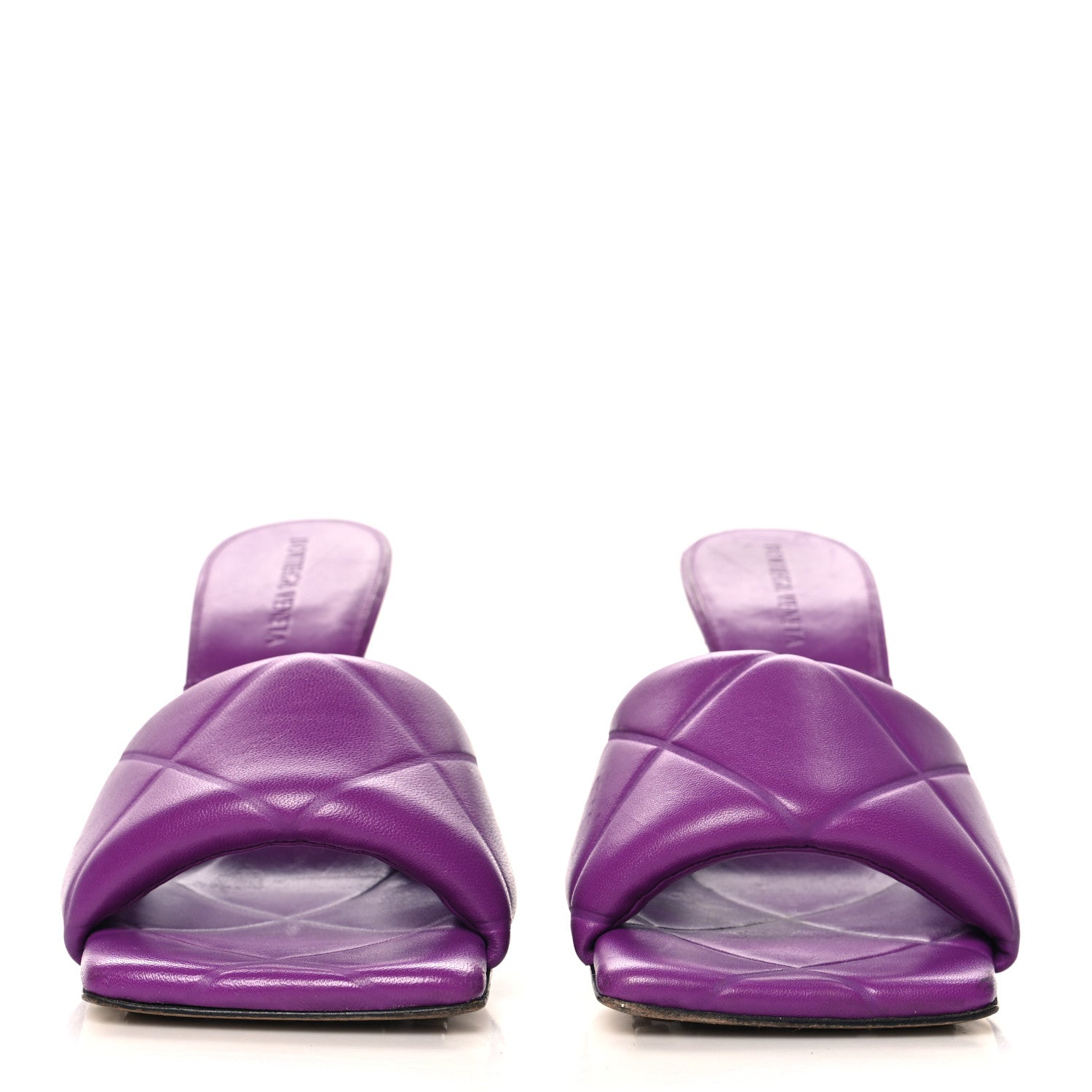 Bottega Veneta Nappa Quilted Rubber Lido Mule Sandals 38.5 Gumdrop 3 of 8