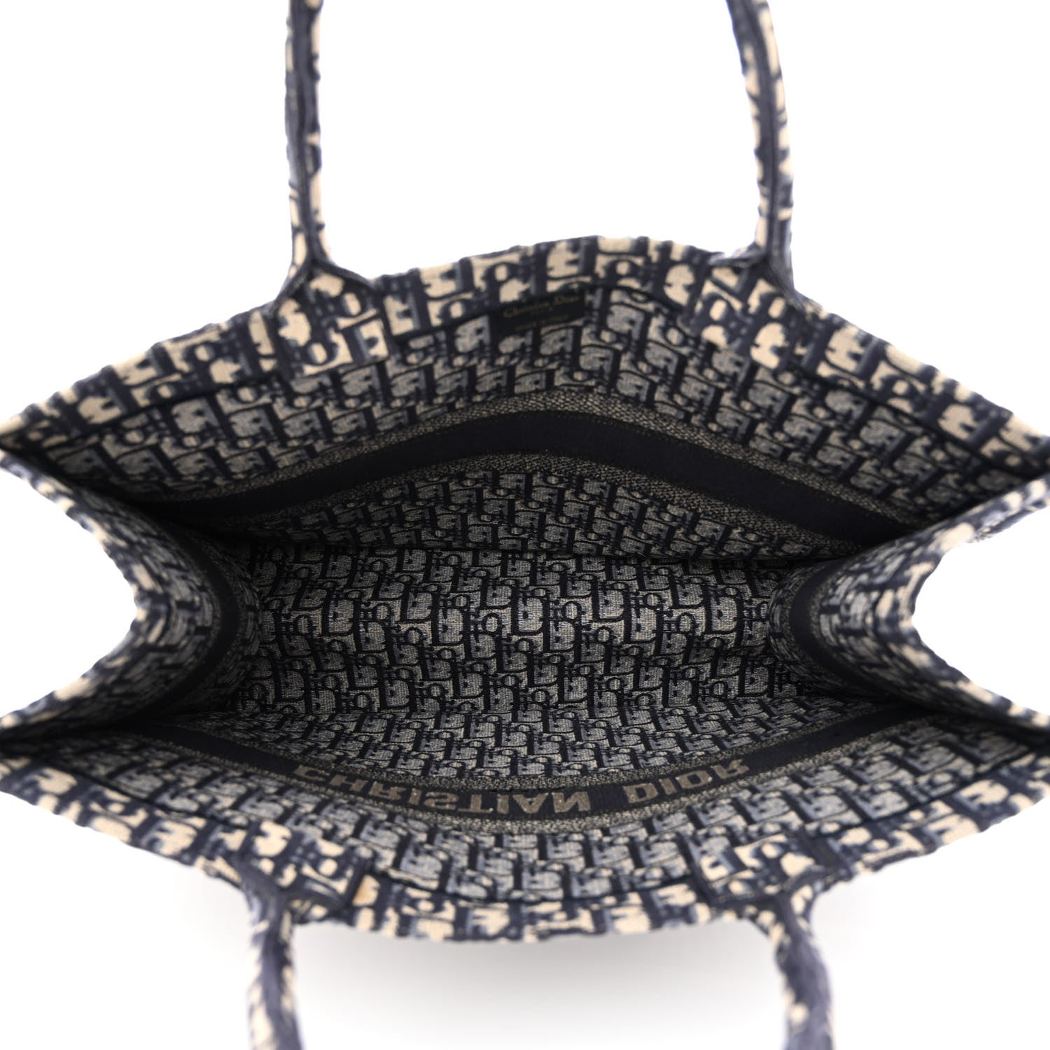 Christian Dior Oblique Large Book Tote Blue Multicolor 5 of 10