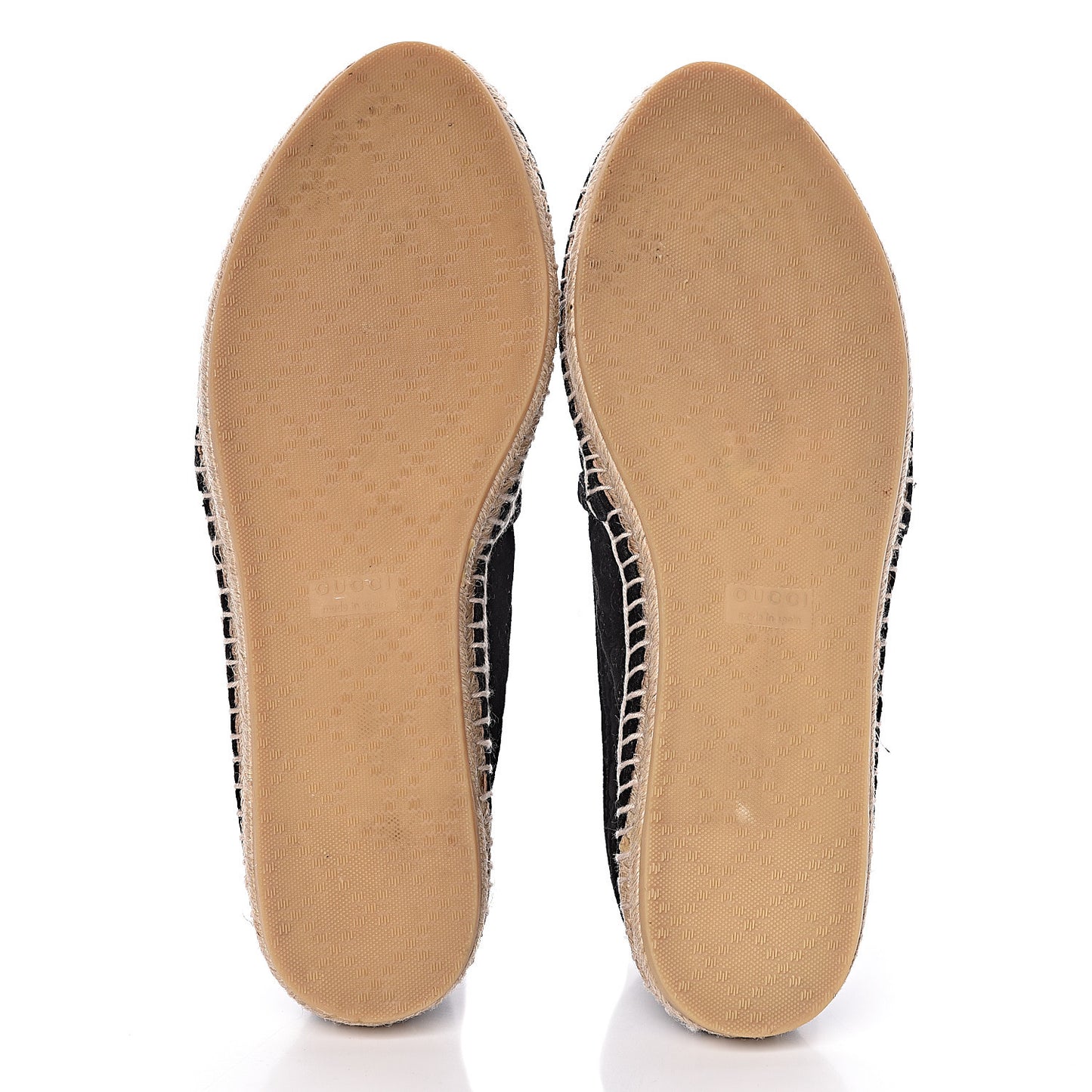 Suede Microguccissima Espadrilles 38.5 Black